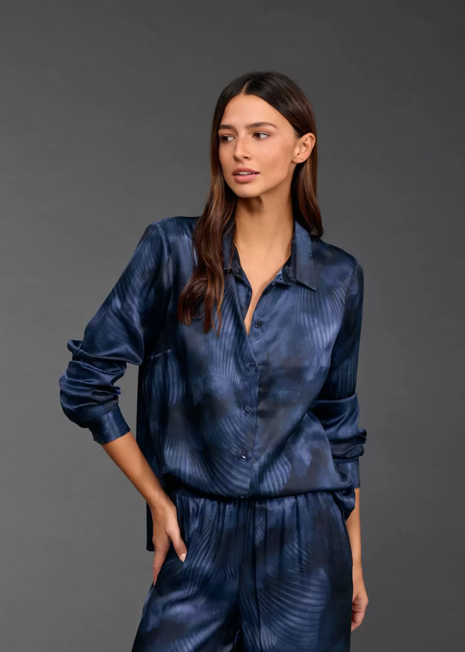 Lauren Vidal Chemises & Blouses-CHEMISE IMPRIMÉE CRISTINA Lune