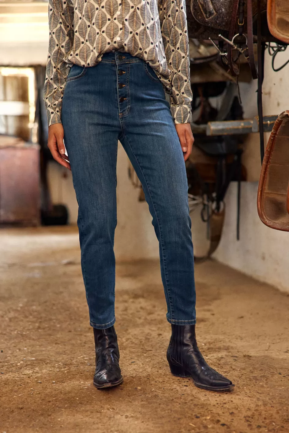 Lauren Vidal Pantalons-JEAN Denim