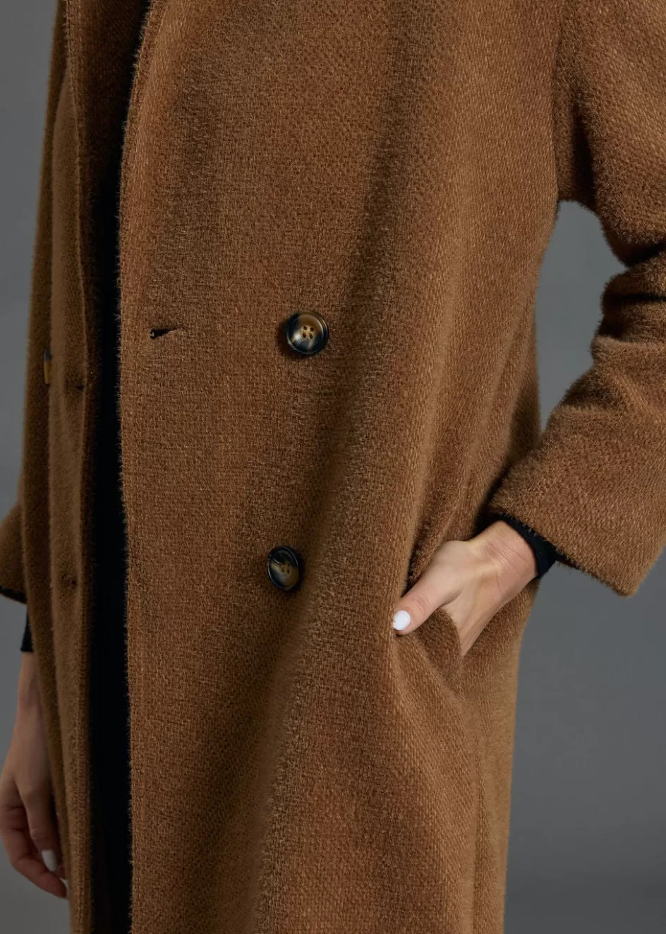 Lauren Vidal Vestes & Manteaux-MANTEAU FLUIDE PABLO Camel