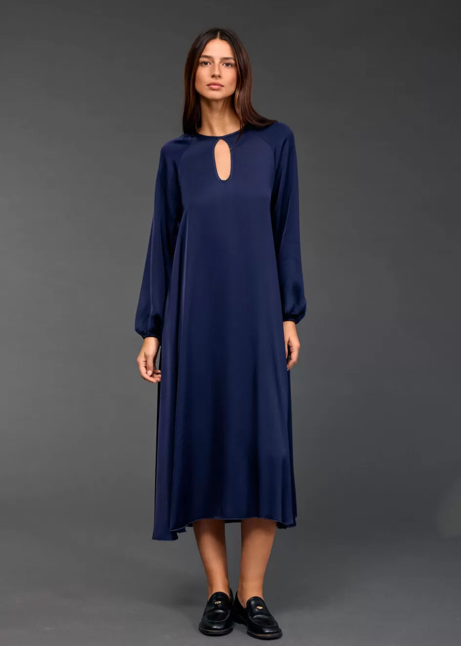 Lauren Vidal Robes & Jupes-ROBE FLUIDE CONTI Eclipse