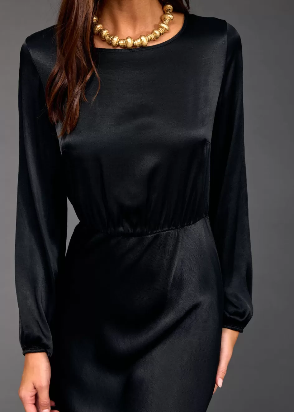 Lauren Vidal Robes & Jupes-ROBE LONGUE FITTÉE KIMI Noir